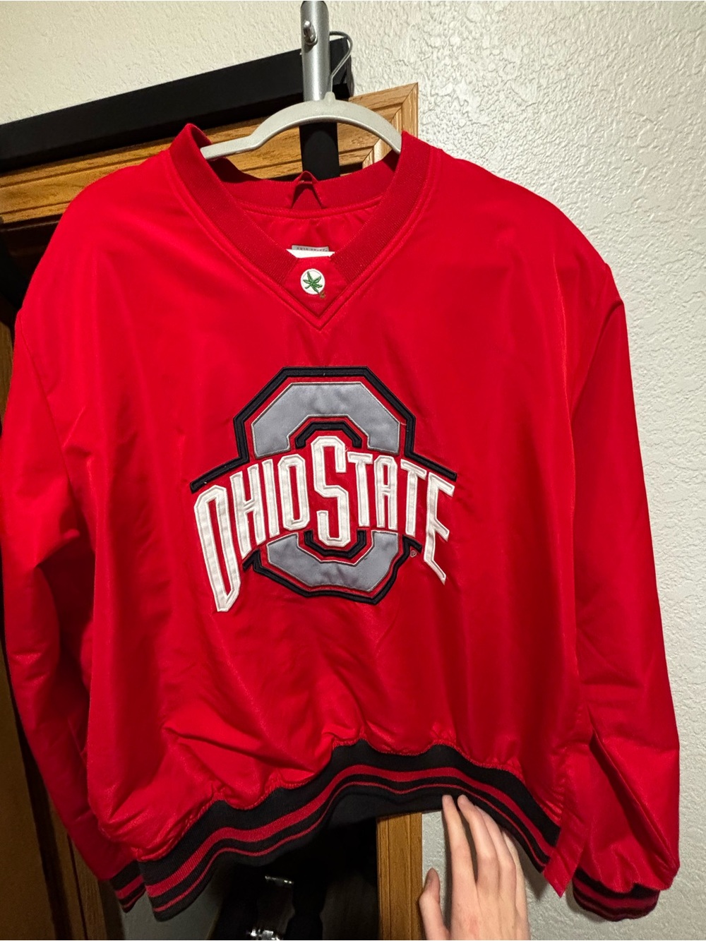 Ohio State Men's Red Crewneck Pullover Sweater